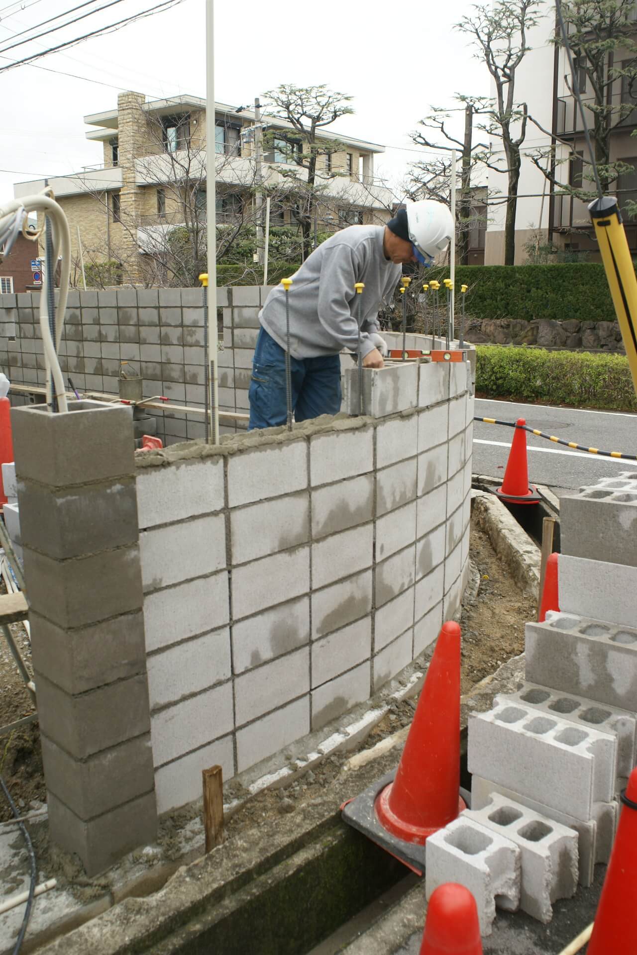 ブロックカーブ部分